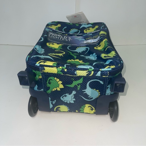 New Kids Small Carry On Luggage Bag- Perfect 4 Sleep Overs Dinosaur Theme - New! - Picture 10 of 16